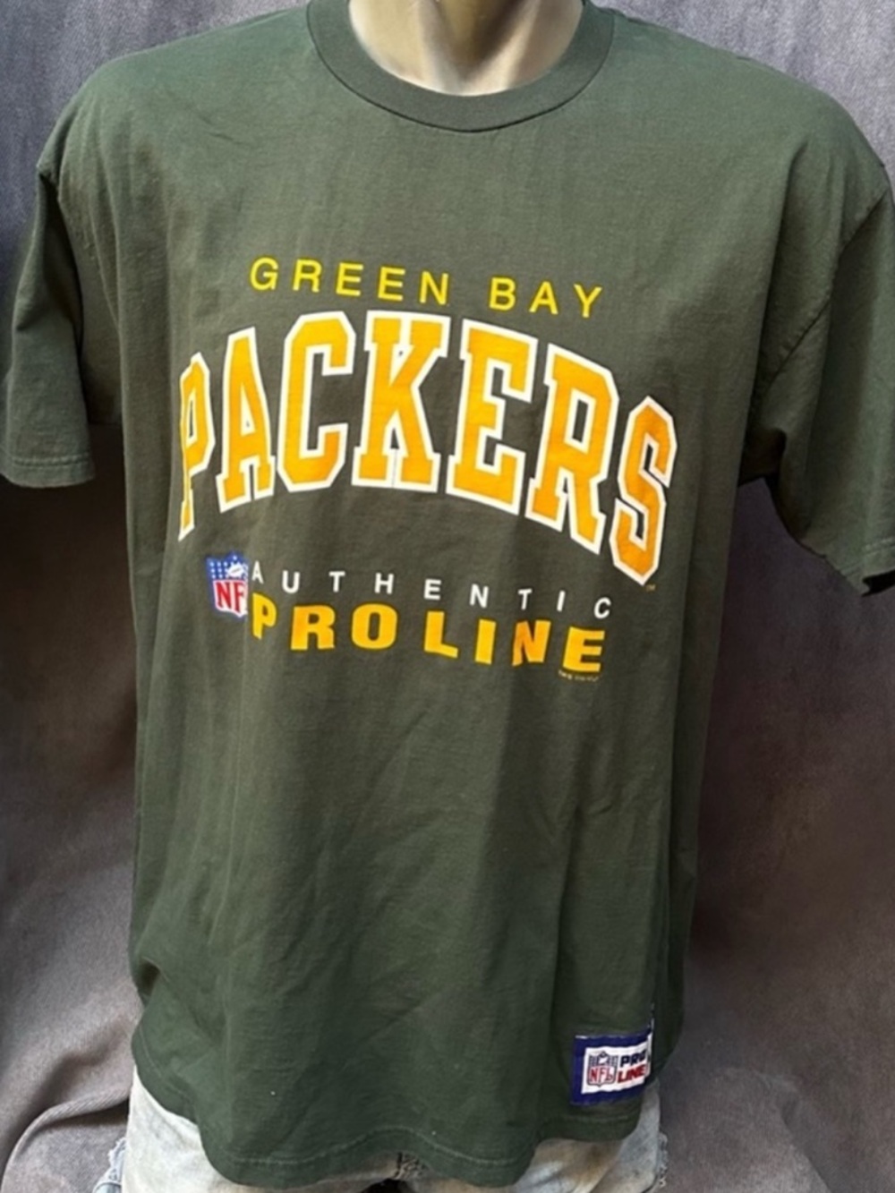 Vintage 90s Green Bay Packers Champion T-shirt pro line XL